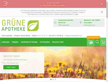 Tablet Screenshot of grueneapotheke.net